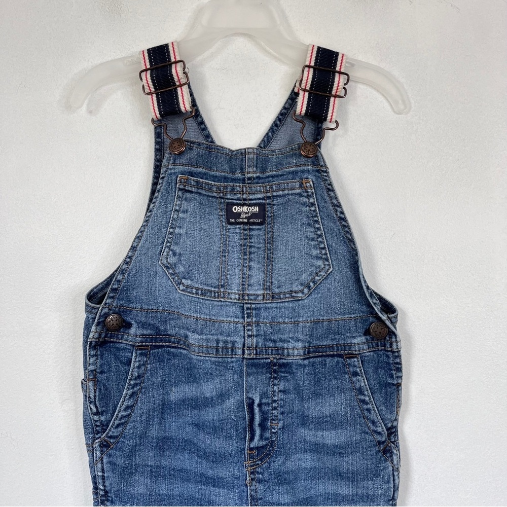 Oshkosh B'gosh Vestbak Overalls Size 3T Denim Jean - Picture 2 of 9